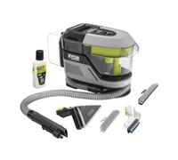 RYOBI Détacheur de Zone Brushless 18V One+ RDC18BL-0 (sans Batterie) | Moteur sans charbon, brosse désincrustante, 2 réservoirs séparés, 250 ml de détergent, suceur plat et accessoires fournis