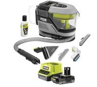 Ryobi - Détacheur de zone sans fil 18 V ONE+ / Brushless - nettoye les taches - 1 Batterie One+ Lithium+ 18V - 2Ah et 1 Chargeur Rapide 2A