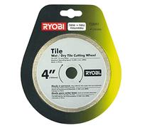 RYOBI - Disque Diamant Continu 102mm RYOBI - pour Scie à Carrelage - Coupe Humide Céramique, Faïence & Marbre - Alésage 16mm - Compatible LTS180M - TSBA1