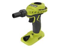 RYOBI - Gonfleur à Volume d’Air sans Fil 18V One+ R18VI-0 - Idéal Matelas, Piscines, Bouées - Compact, Embouts Inclus, Fonction Soufflage - Batterie Non Incluse