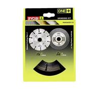 RYOBI - Kit 6 disques meuleuse diam. 115 mm - 1 disque diamant et 5 disques à tronçonner - RAK6AGD115