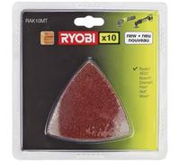Ryobi Kit 10 abrasifs triangulaires RAK10MT – auto-agrippant grains 60/80/120