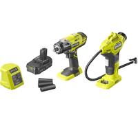 RYOBI Kit de changement de pneus Clé à chocs sans fil + Compresseur R18IWPI-115G 18V 1,5Ah