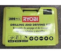 RYOBI Kit de perceuse multi-matériaux et d'entraînement (300 pièces) avec étui
