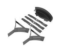 RYOBI Kit Mulching 3 Lames 47 cm RAC466 Rider Zero-Turn RY72ZTRX137-310 | 2 déflecteurs et 1 obturateur inclus, broyage de l'herbe sur place, tonte sans bac de collecte, montage sur plateau
