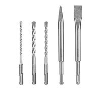 RYOBI - Kit 3 forets (6 mm, 8 mm, 10 mm) et 2 burins SDS+ (1 pointe et 1 plat) - RAKSP05