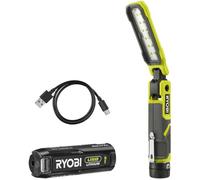 RYOBI Lampe de travail magnétique 4V USB Lithium 650 lumens - batterie 2Ah + chargeur - RLI4-120G