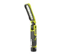 RYOBI Lampe Magnétique 4V USB Lithium 650 Lumens RLI4-0 (Sans batterie) | Format fin et pliable pour les espaces exigus, inspection auto, garage, armoire électrique, plomberie et camping, atelier