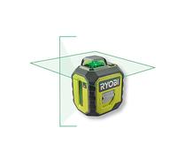 Laser 360° vert - portée 25 m - précision +/- 0,5 mm - Livré avec une pochette et 4 piles RYOBI - 5133005310