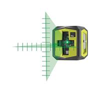 RYOBI - Laser croix vert avec traits de repére - portée 15 m - précision +/- 0,5 mm - Livré avec une pince de fixation et 2 piles - RBCLLG2
