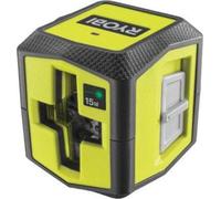RYOBI - Laser croix vert - portée 15 m - précision +/- 0,5 mm - Livré avec une pince de fixation et 2 piles - RBCLLG1