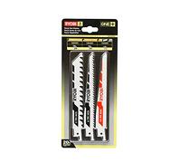 RYOBI – Lames pour scie sabre RAK3RBWM – 3 lames optimisées, bois & métal – Spécial sans fil