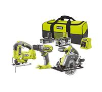 Pack 3 outils ONE+ avec 2 batteries 18V 4,0 et 2,0 Ah + 1 chargeur RYOBI