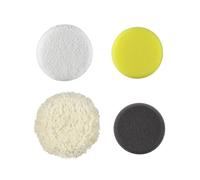 Ryobi - Lot de 4 tampons 75 mm pour polisseuse RDP18 : 1 tampon microfibre, 1 tampon de finition, 1 tampon en laine, 1 tampon en mousse - RADPP75