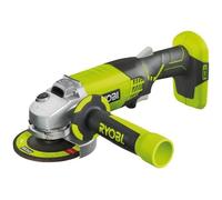 RYOBI - Meuleuse d'angle 18V ONE+ 115 mm - 7 500 tr/min - poignée auxiliaire - Livrée avec 1 disque à ébarber - R18AG-0