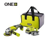 RYOBI Meuleuse d'angle 18V OnePlus R18AG-L40S - batterie lithium-ion 4,0 Ah - chargeur