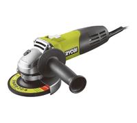 RYOBI Meuleuse d’Angle Filaire 600W RAG600-115G - Disque Ø115mm, Blocage d’Arbre, Poignée Latérale, Idéale Découpe et Ébarbage