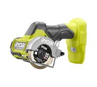 RYOBI Mini-Meuleuse Brushless 18V ONE+ 76 mm RCT18BL-0 (Sans batterie) | Disque de 76 mm, kit métal, carbure et diamant inclus, découpe de précision en espace restreint, carrelage, plastique