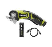 Mini-scie 4V RYOBI RCT4-120G - Câble USB C - 1 batterie 2,0 Ah - Livrée avec 1 lame 38 mm