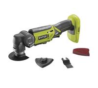 RYOBI - Multitool 18V ONE+ - oscil. 3,2° - 1 lame bois-métal & 1 lame bois, 1 plateau de ponçage et 5 feuilles abrasives - R18MT-0