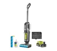 RYOBI Aspirateur laveur balai 3-en-1 Brushless 18V - Batterie 4,0Ah, 35 AW, réservoir 650 ml
