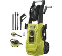 RYOBI - Nettoyeur haute pression 2000 W 150 bars - 450 L - flexible 8m, réservoir 0,9L + lances vario & turbo et brosse - RY150PWA