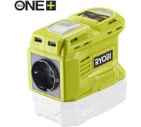 RYOBI Onduleur de batterie RY18BI150B-0 18V, Inverter, source de courant mobile 150W, 2 ports USB A, 1 port USB C
