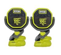 RYOBI One+ Ensemble de haut-parleurs à pince 18 V - Emballé en vrac