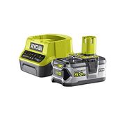 RYOBI - 1 Batterie Lithium+ 18V - 5,0 Ah et 1 Chargeur Rapide 2,0 A - RC18120-150