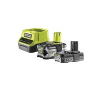 Ryobi - Pack 2 batteries Lithium+ 18 V One+ 2.0-4.0 Ah avec chargeur rapide 2.0 A - RC18120242G