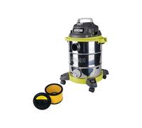 Ryobi Pack Aspirateur Eau et poussière RVC-1530IPT-G - 1500W - 30L - Filtre de Rechange - RAKVACF2030