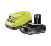 RYOBI - Pack Batterie 18V One+ - RC18120A-120CG - Chargeur Compact + Batterie 2.0Ah, Légère, Compatible Tous Outils Bricolage et Jardin de la Gamme One+