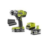 RYOBI Pack boulonneuse à chocs 18V One+ - 1 batterie 2.0Ah - 1 chargeur R18IW3-120S - 1 batterie 5.0Ah Lithium-ion RB18L50