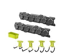 Ryobi - Kit de d'intallation complet Link, rangement pour garage et atelier (7 pièces) - Syteme LINK - RSLWPK-7PC, Vert & Anthracite