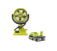 RYOBI Pack Ventilateur à pince 18V One+ RCF18-0 - 1 Batterie 2.5Ah - 1 Chargeur rapide RC18120-125