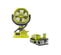 RYOBI Pack Ventilateur à pince 18V One+ RCF18-0 - 1 Batterie 5.0Ah - 1 Chargeur rapide RC18120-150