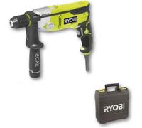 RYOBI - Perceuse à percussion 1 200 W - 1 200-3 000 cp/min - 2 vitesses - mandrin 13 mm métal - LED - Livrée en coffret - RPD1200-K