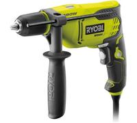 RYOBI - Perceuse à percussion 680 W - 3 000 cp/min - mandrin 13 mm - blocage d'arbre auto + coffret & butée de profondeur - RPD680-K