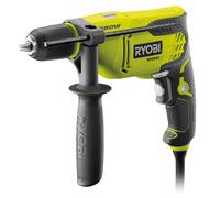 RYOBI Perceuse à Percussion Filaire 680 W Mandrin 13 mm RPD680-K Coffret | Carter d'engrenage métal, 2 vitesses mécaniques, butée de profondeur, vitesse variable, béton, brique, bois et métaux