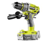 Ryobi Perceuse-visseuse à percussion Brushless 18V, 2x2Ah Lithium+ - R18PD7-220B