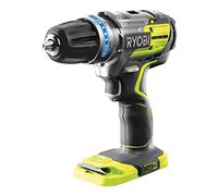 RYOBI - Perceuse-visseuse à percussion BRUSHLESS moteur sans charbons 18V - 2 vitesses - 60 Nm - 440-1 700 tr/min - 27 200 cp/min - réglage de couple électronique - mandrin métal 13 mm - R18PDBL-0