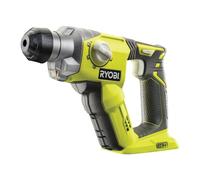 RYOBI Perforateur SDS-Plus 18V ONE+ 4 Modes R18SDS-0 (Sans batterie) | Perçage, burinage, brique et maçonnerie, jusqu'à 50 trous de 6 x 40 mm dans le béton avec un accu 2,5 Ah, chevillage