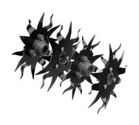 RYOBI Pick-Tines pour cultivateur One+ 18 V - Dents de cultivateur en acier noir - Électrique - Idéal pour les sols durs - Compatible avec P2750 et P2705BTL