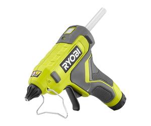 RYOBI - Pistolet à colle 4V - chauffe en 3 min - indicateur de chauffe - 170°C - diam. bâtons de colle 11 mm - Livré avec 3 bâtons de colle