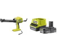 RYOBI - Pistolet dérogateur pour cartouches de colle ou silicone à batterie 18 V - 2,0 Ah