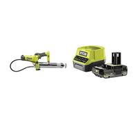Ryobi - Pompe à Graisse 18V - 210 g/Min - Pression Maxi 690 Bars- 1 Batterie 2Ah et 1 Chargeur Rapide