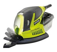 Ryobi Ponceuse 100W avec 5 feuilles abrasives + ponceuse à doigts pour un ponçage précis RPS100-S
