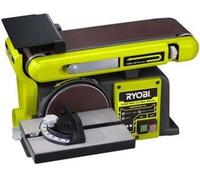 RYOBI - Ponceuse stationnaire a bande & disque 370 W - moteur induction + bande ponçage, disque ponçage, support & guide - RBDS4601G