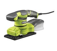 RYOBI Ponceuse Vibrante Filaire 200W RSS200-GA20 - Plateau 1/3 de Feuille, Vitesse Variable, Système Aspirant, Poignée GripZone™, 20 abrasifs