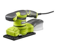 RYOBI Ponceuse vibrante 1/3 de feuille - 200 W - Système d'aspiration - Collecteur plastique + 3 abrasifs